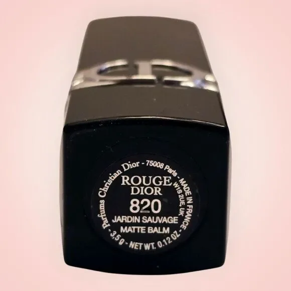 DIOR Lipstick # 820 ROUGE Dior Jardin Sauvage Matte Balm 0.12 Oz NEW - Picture 3 of 3
